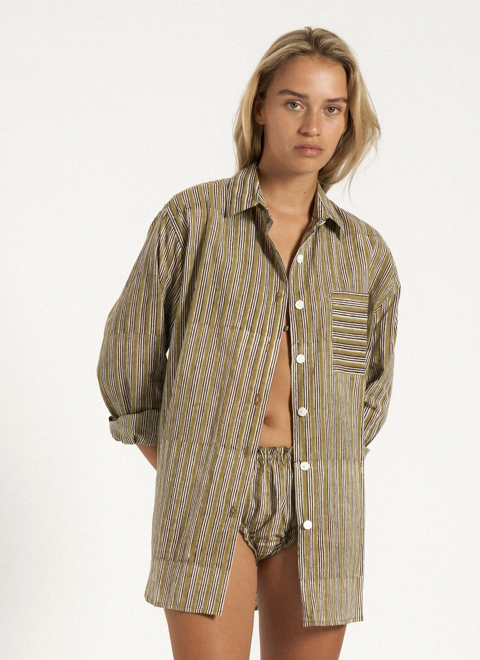 INA SHIRT PALM sold by SHE MADE ME product image thumbnail 2