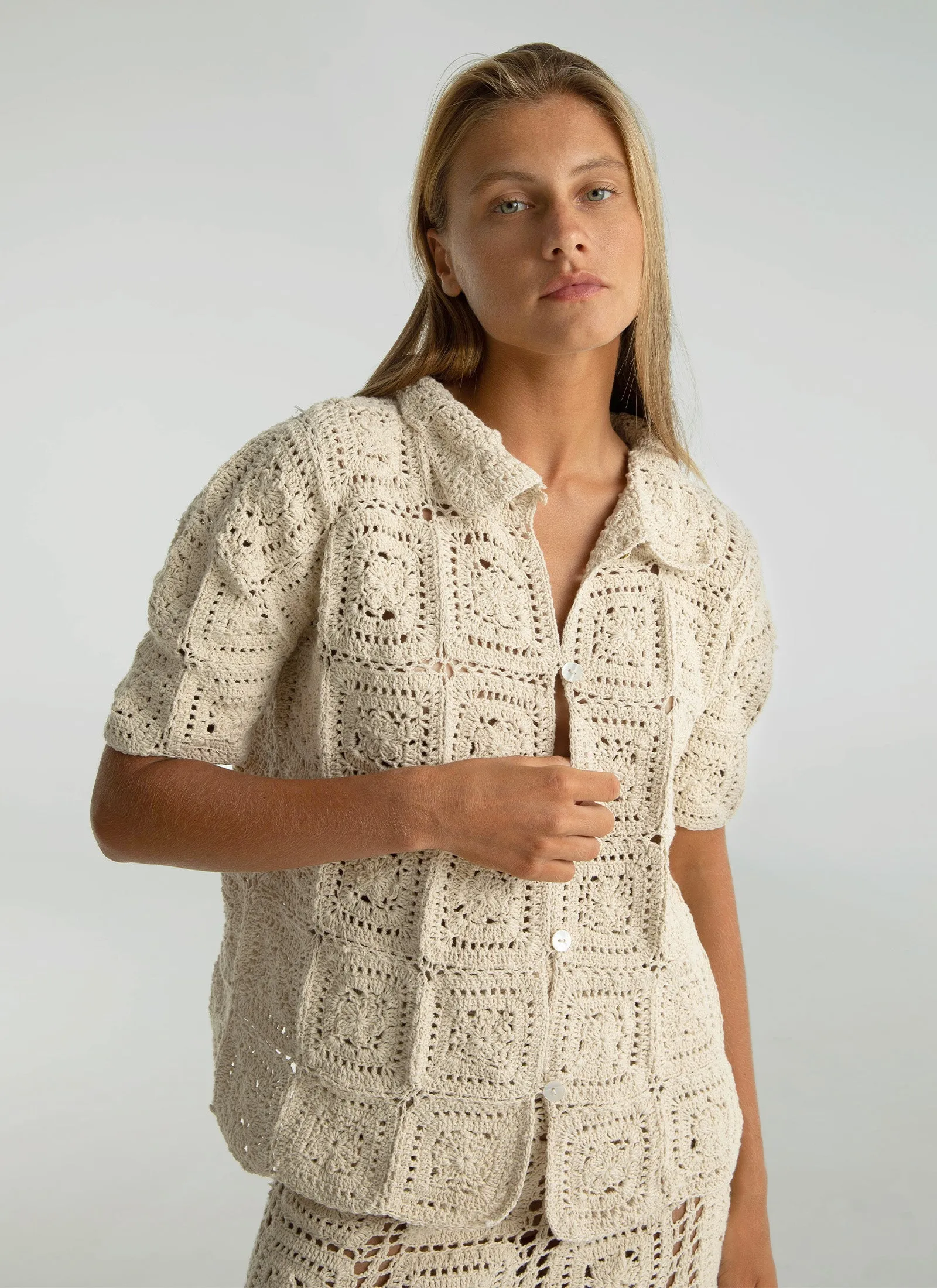 SANA SHIRT DUNE sold by SHE MADE ME product image thumbnail 3