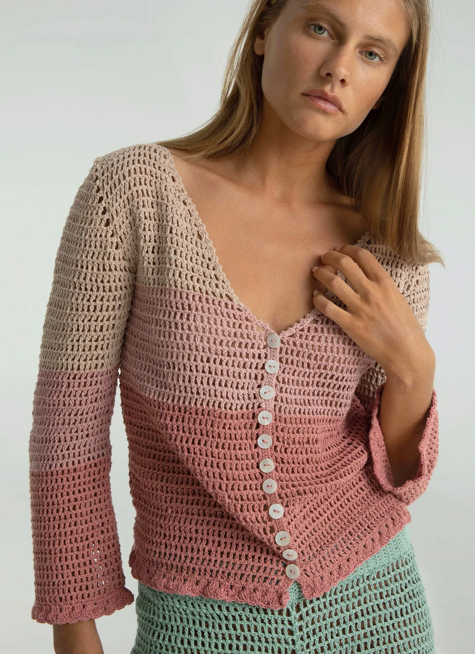 RIA BLOUSE BLUSH sold by SHE MADE ME