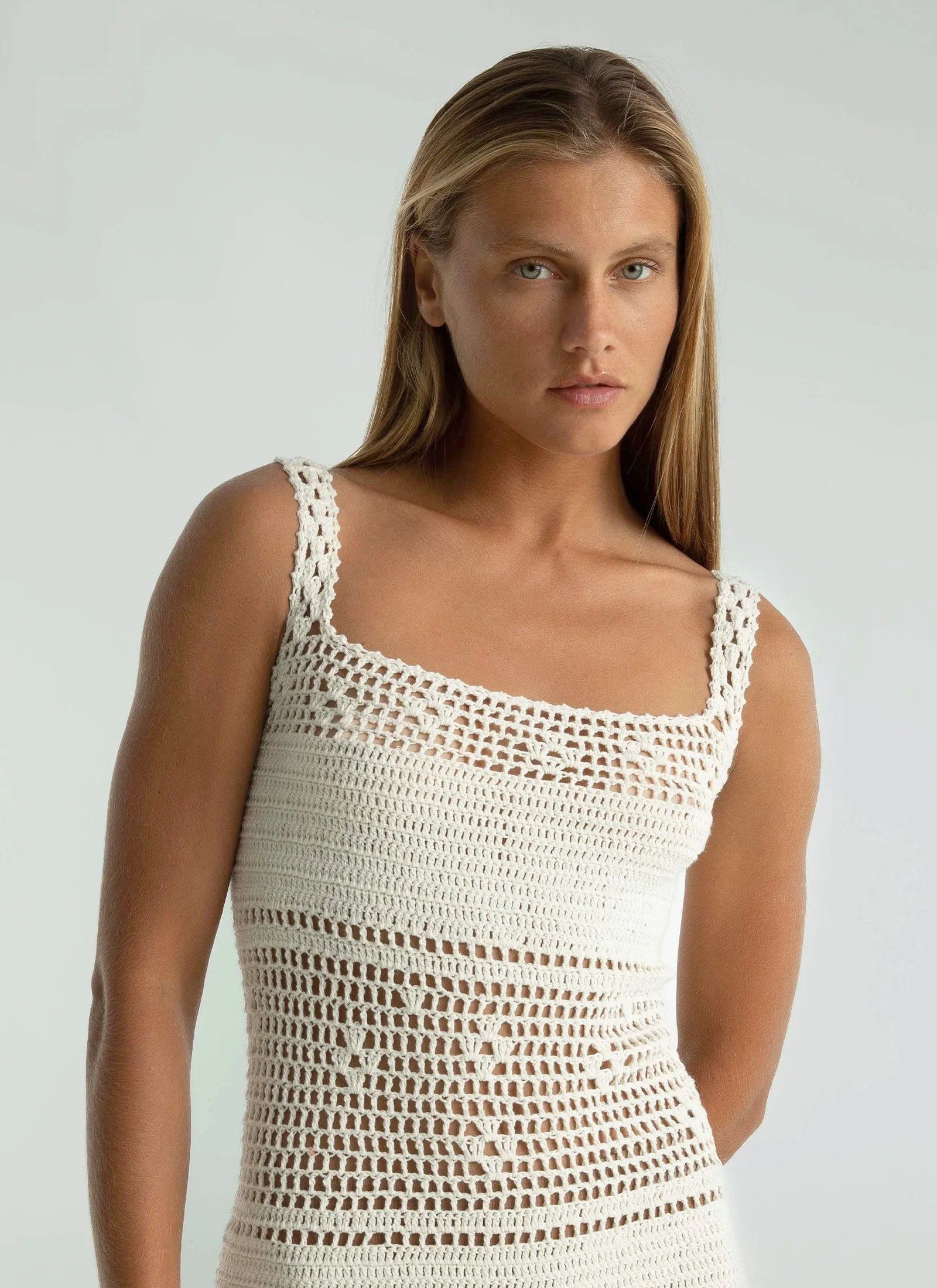 PETAL MINI DRESS IVORY sold by SHE MADE ME product image thumbnail 2