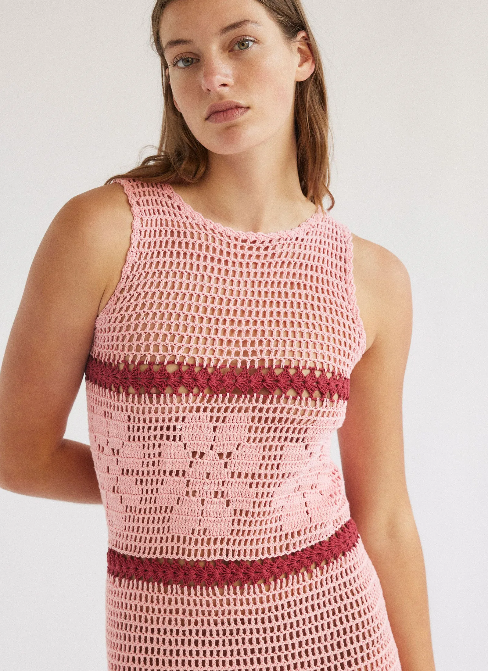 LEYA DRESS CARNATION PINK sold by SHE MADE ME