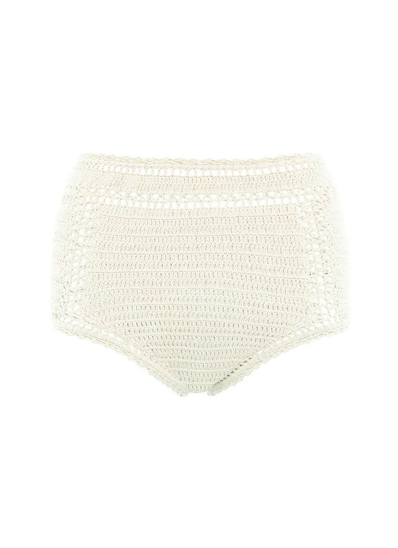 ESSENTIAL HIGH WAISTED BIKINI BOTTOM NATURAL sold by SHE MADE ME product image thumbnail 2