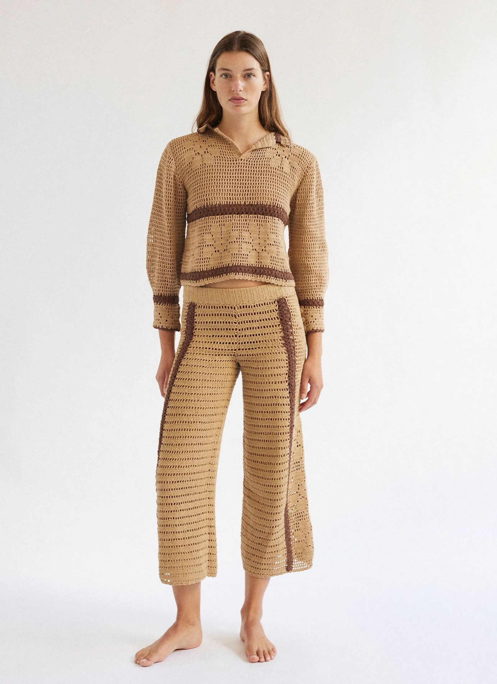 LEYA PANTS SAND sold by SHE MADE ME product image thumbnail 2