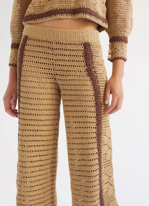 LEYA PANTS SAND sold by SHE MADE ME