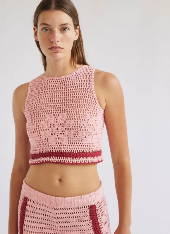 LEYA TOP CARNATION PINK sold by SHE MADE ME