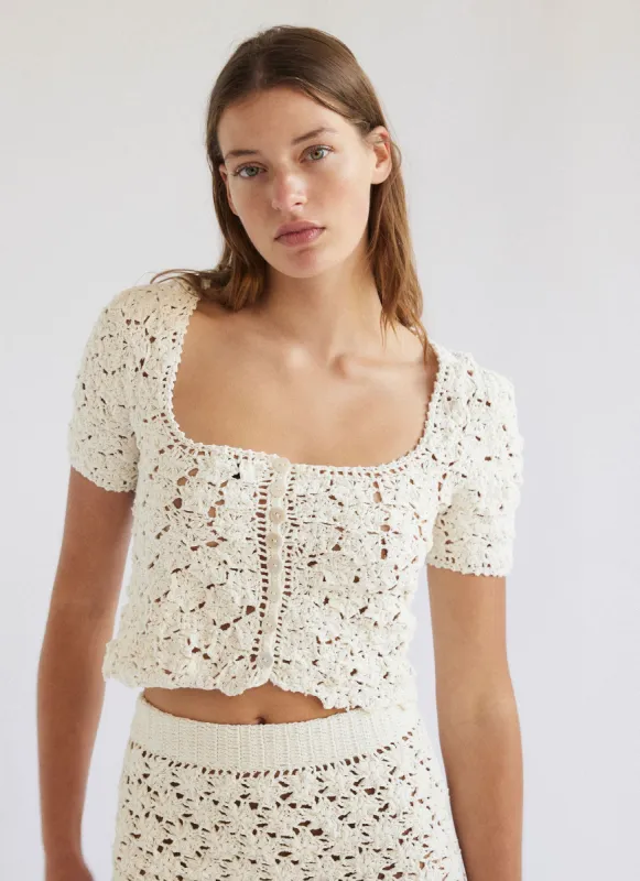 SANA BLOUSE NATURAL sold by SHE MADE ME