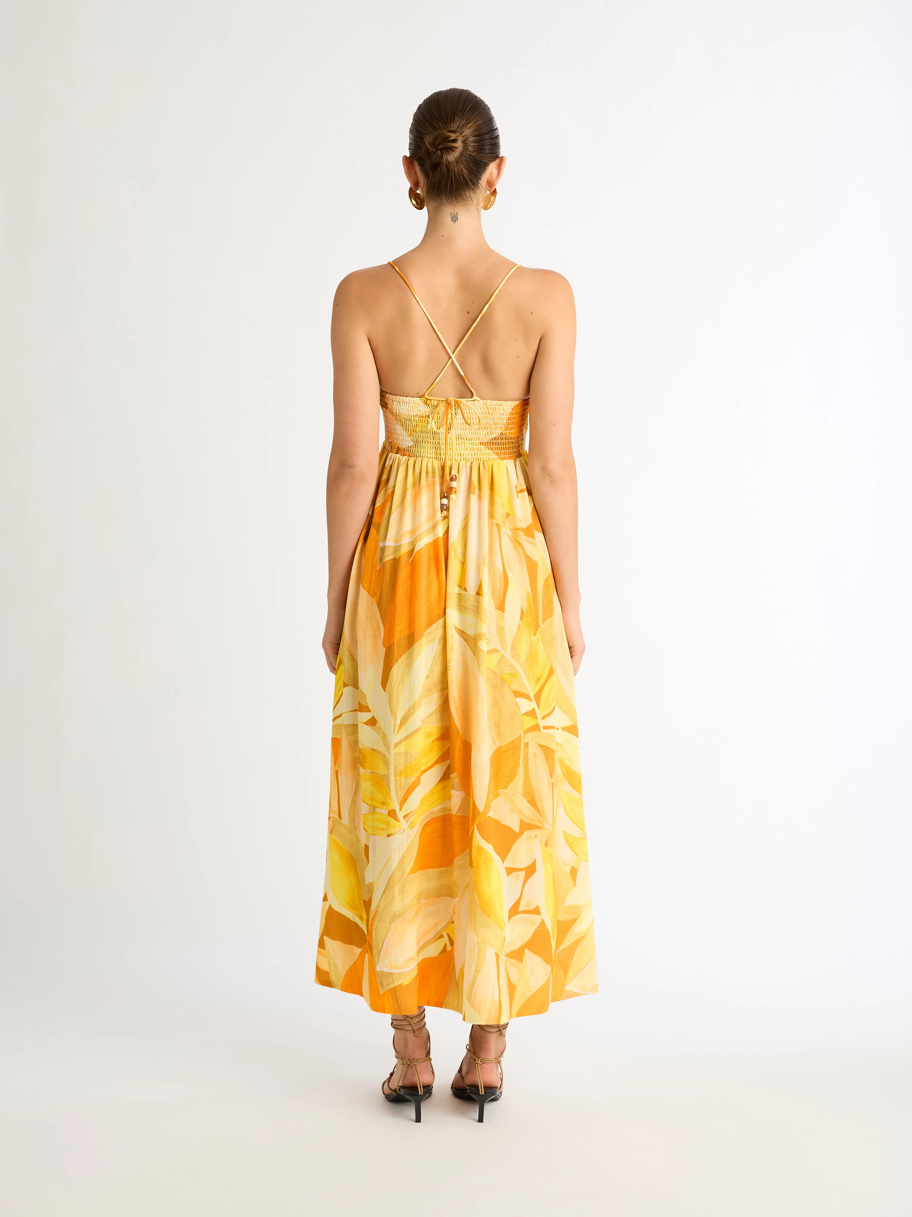 AMBER LEAVES MAXI DRESS sold by Sheike product image thumbnail 4