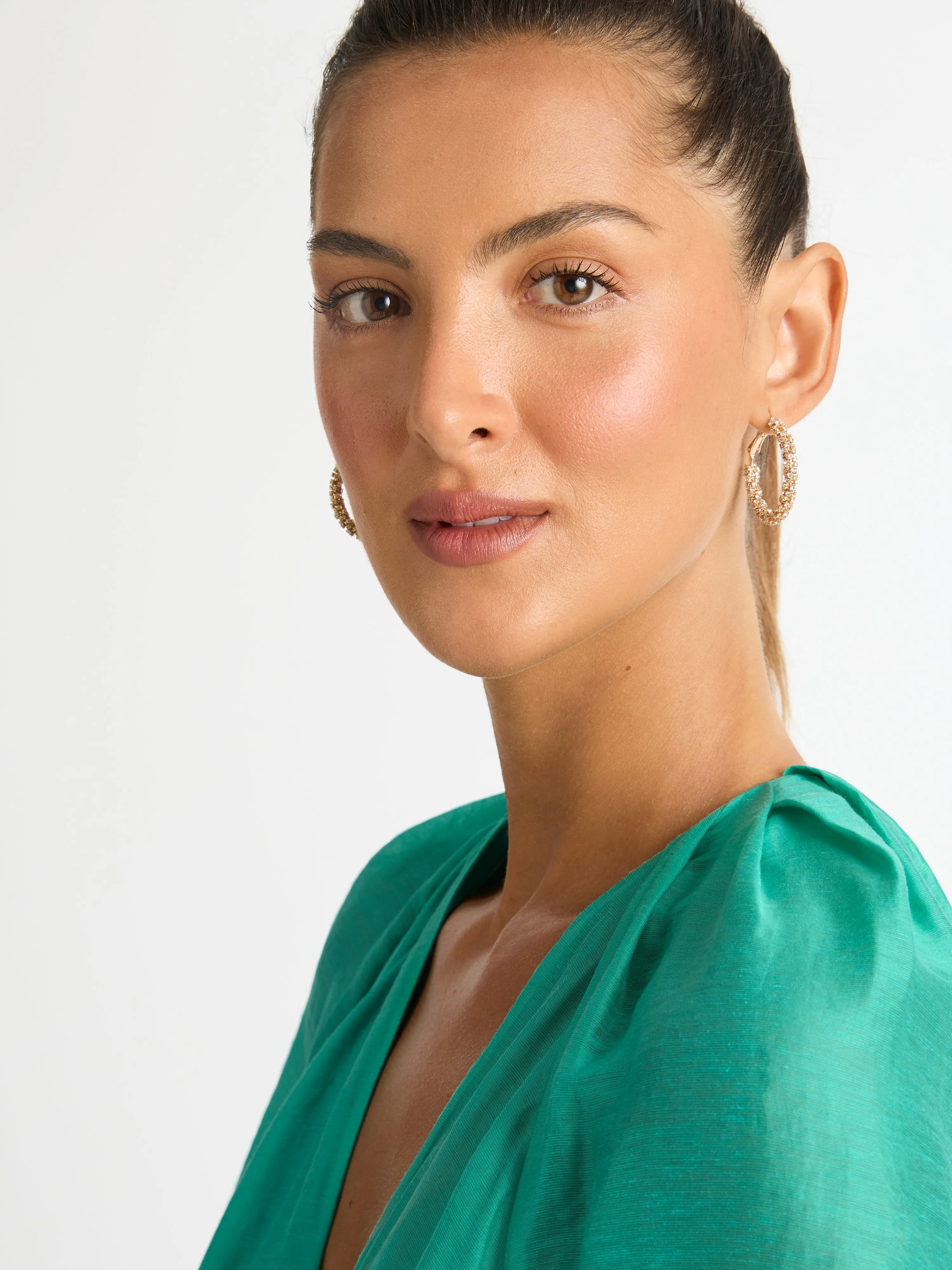 SPARKLE HOOP EARRINGS sold by Sheike