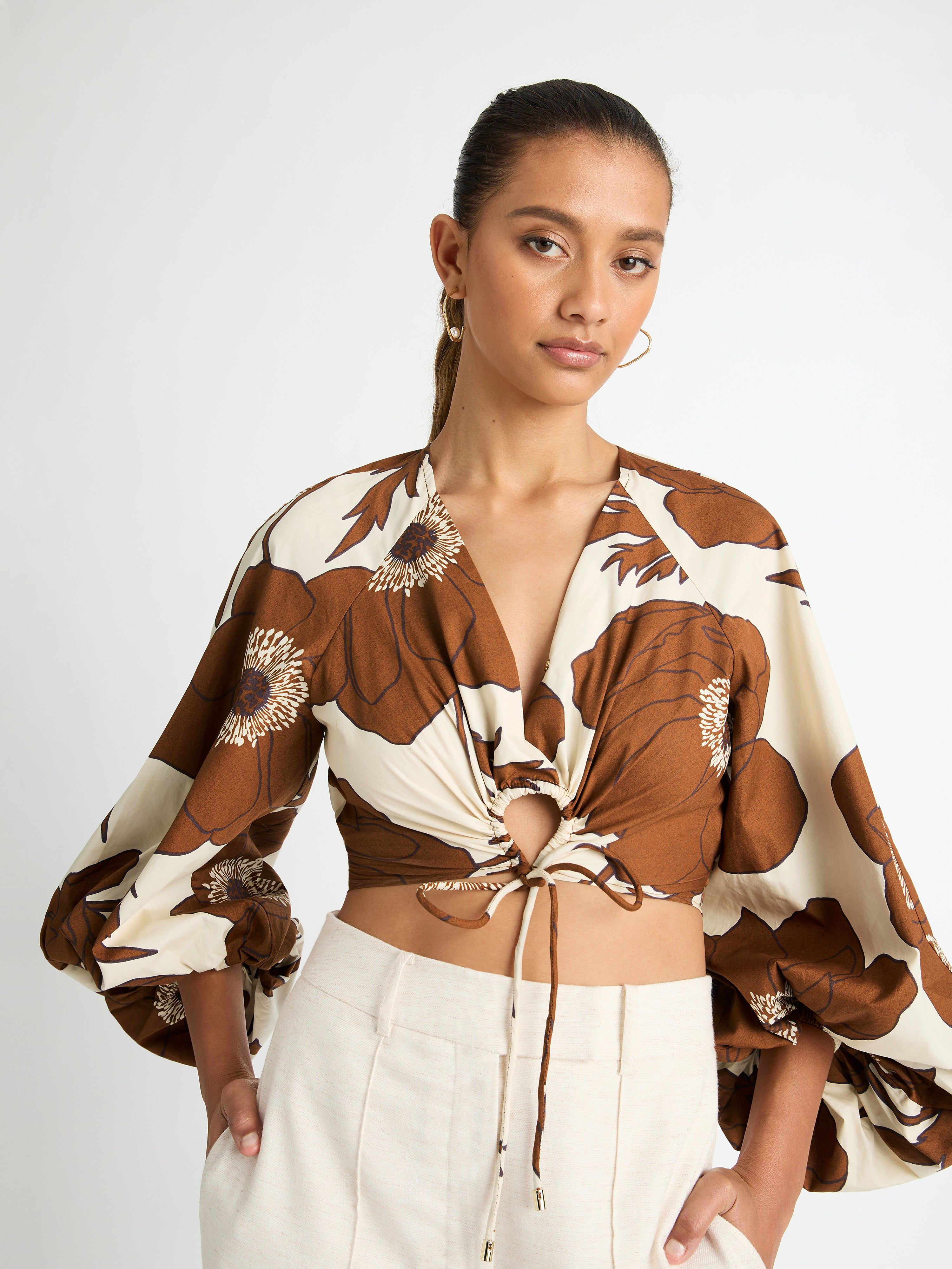 DION FLORAL TOP sold by Sheike