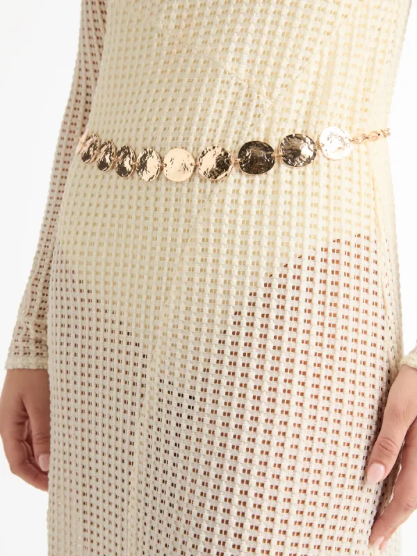 FULL MOON CHAIN BELT sold by Sheike