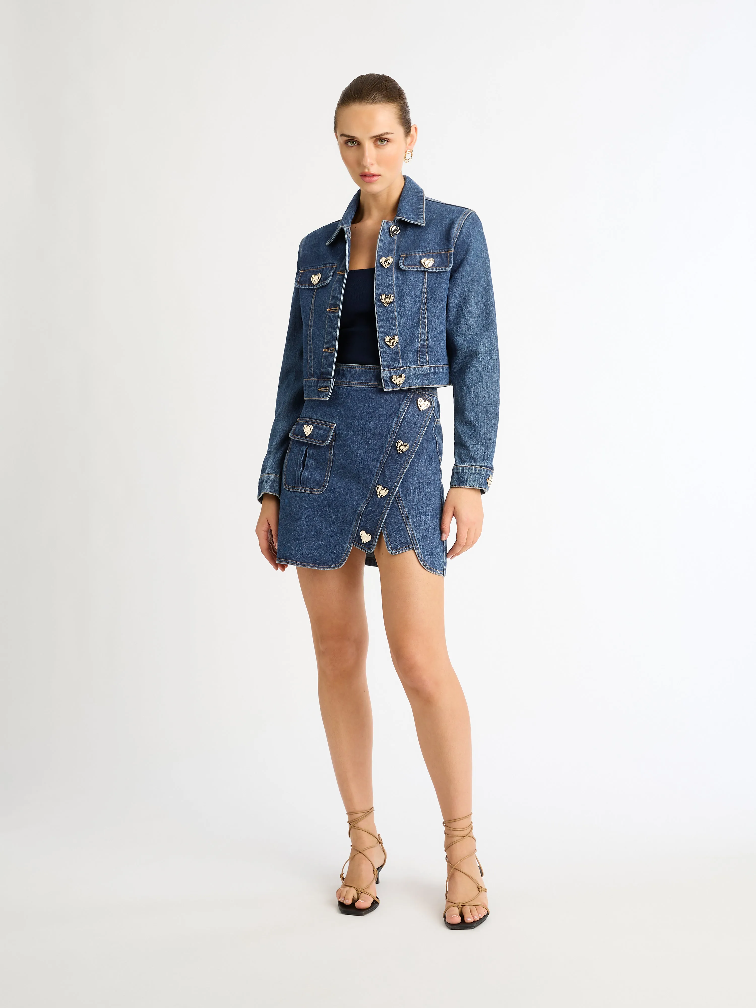 HEARTBREAK DENIM JACKET sold by Sheike