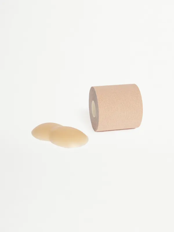 YOOBTAPE ORGANIC BUST TAPE AND NIPPLE COVER SET - 7.5CM WIDE sold by Sheike