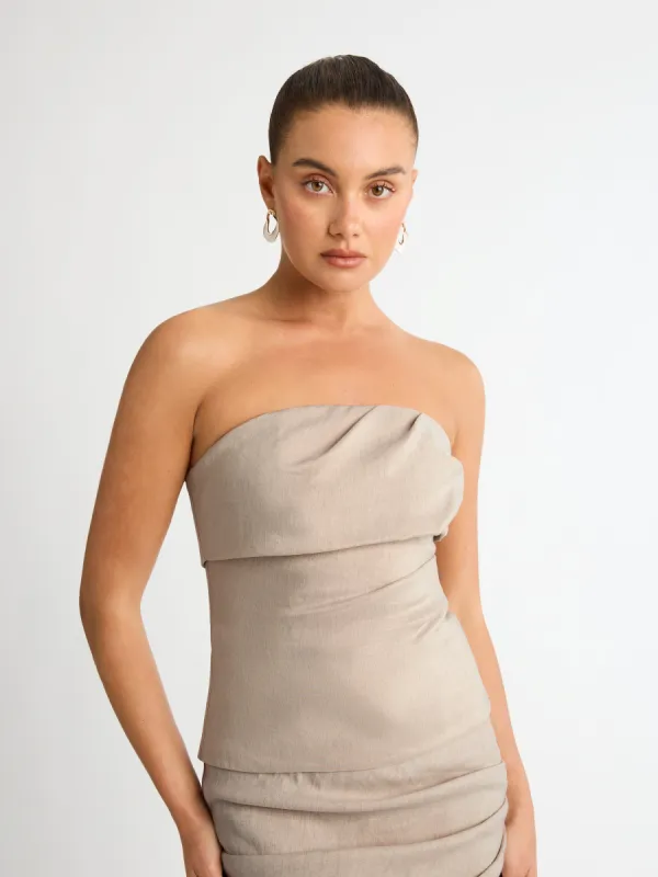 LIOR STRAPLESS TOP sold by Sheike