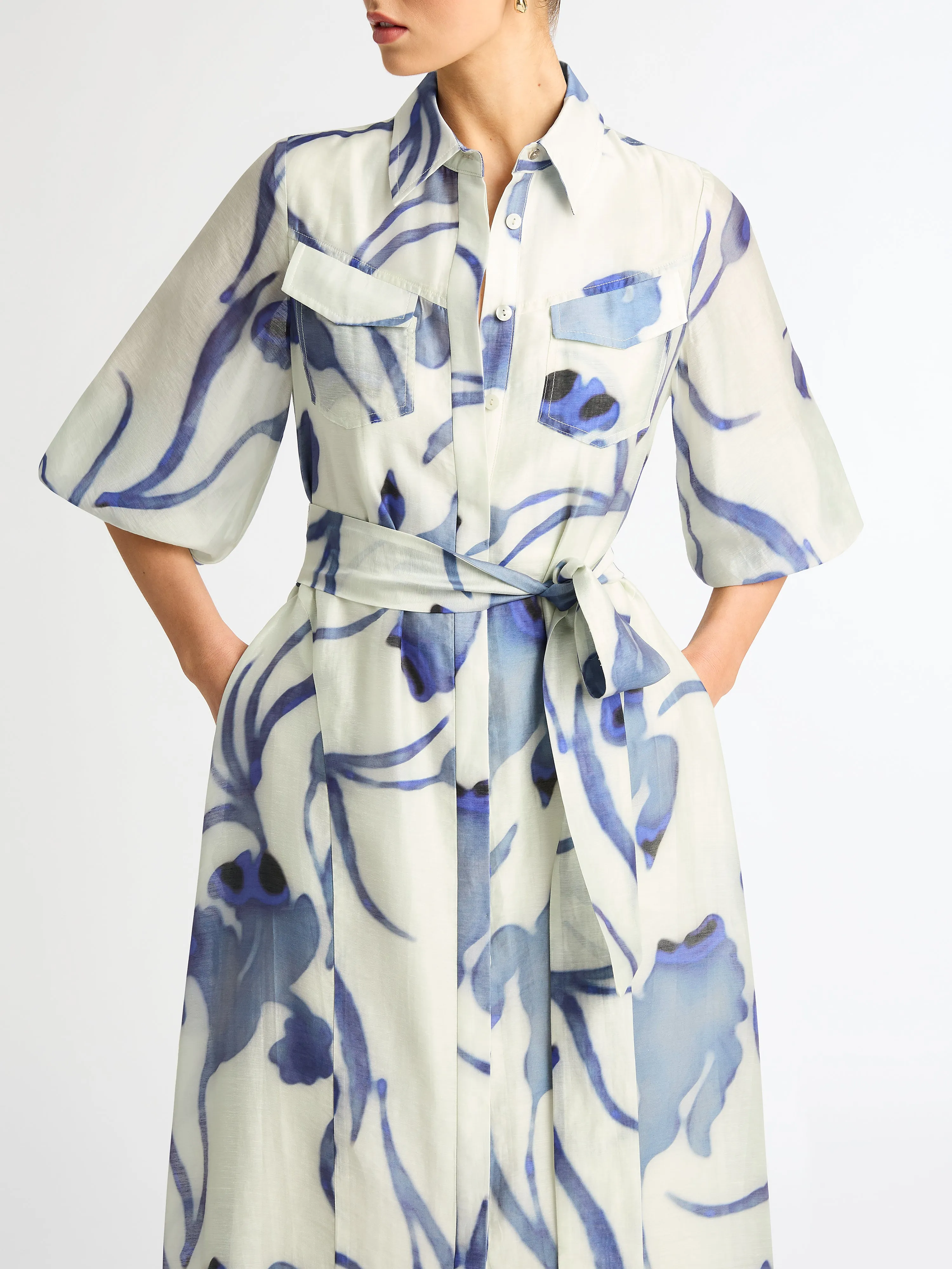 HAZE FLORAL SHIRT DRESS sold by Sheike product image thumbnail 2