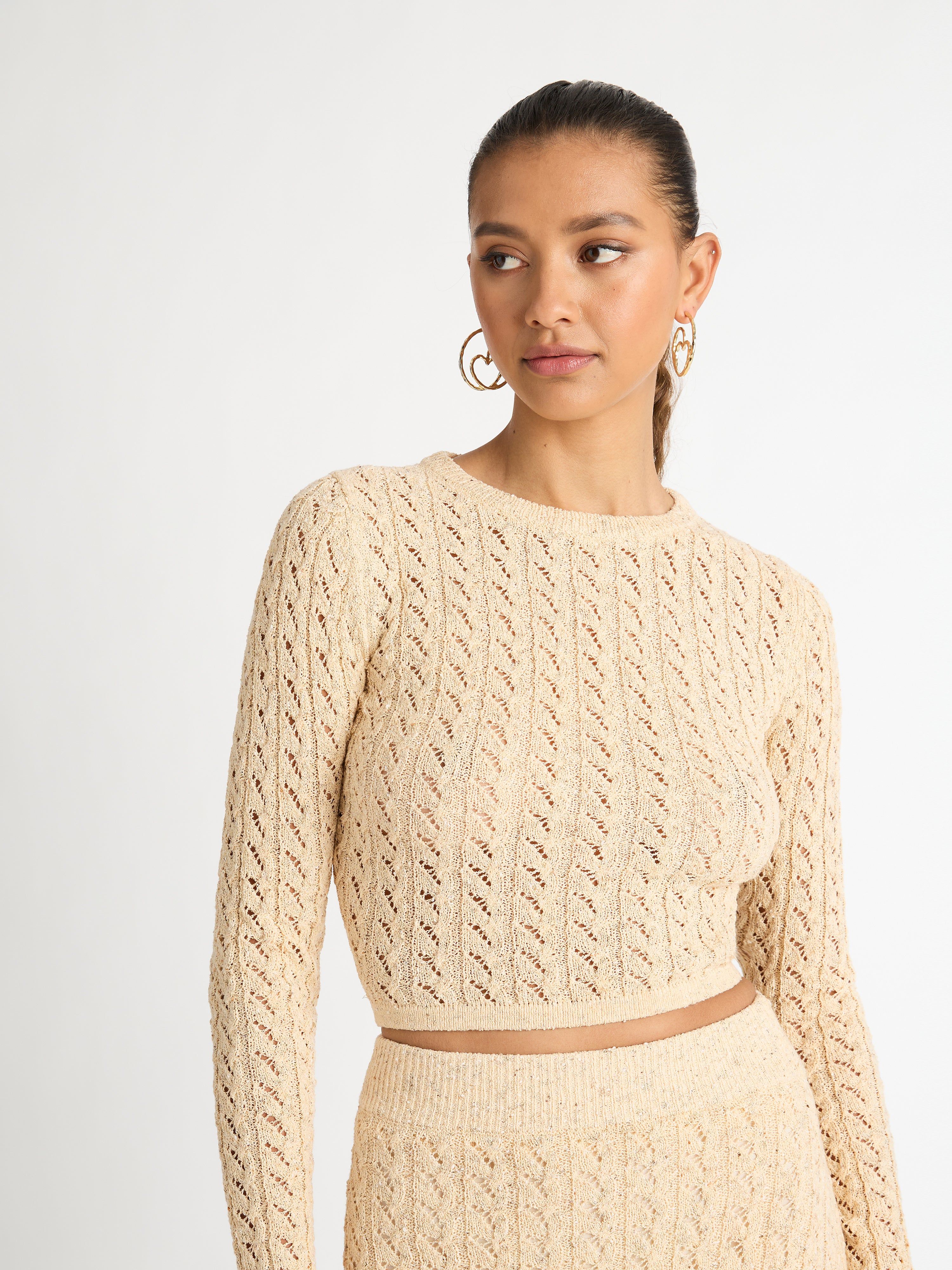 ARABESQUE KNIT TOP sold by Sheike