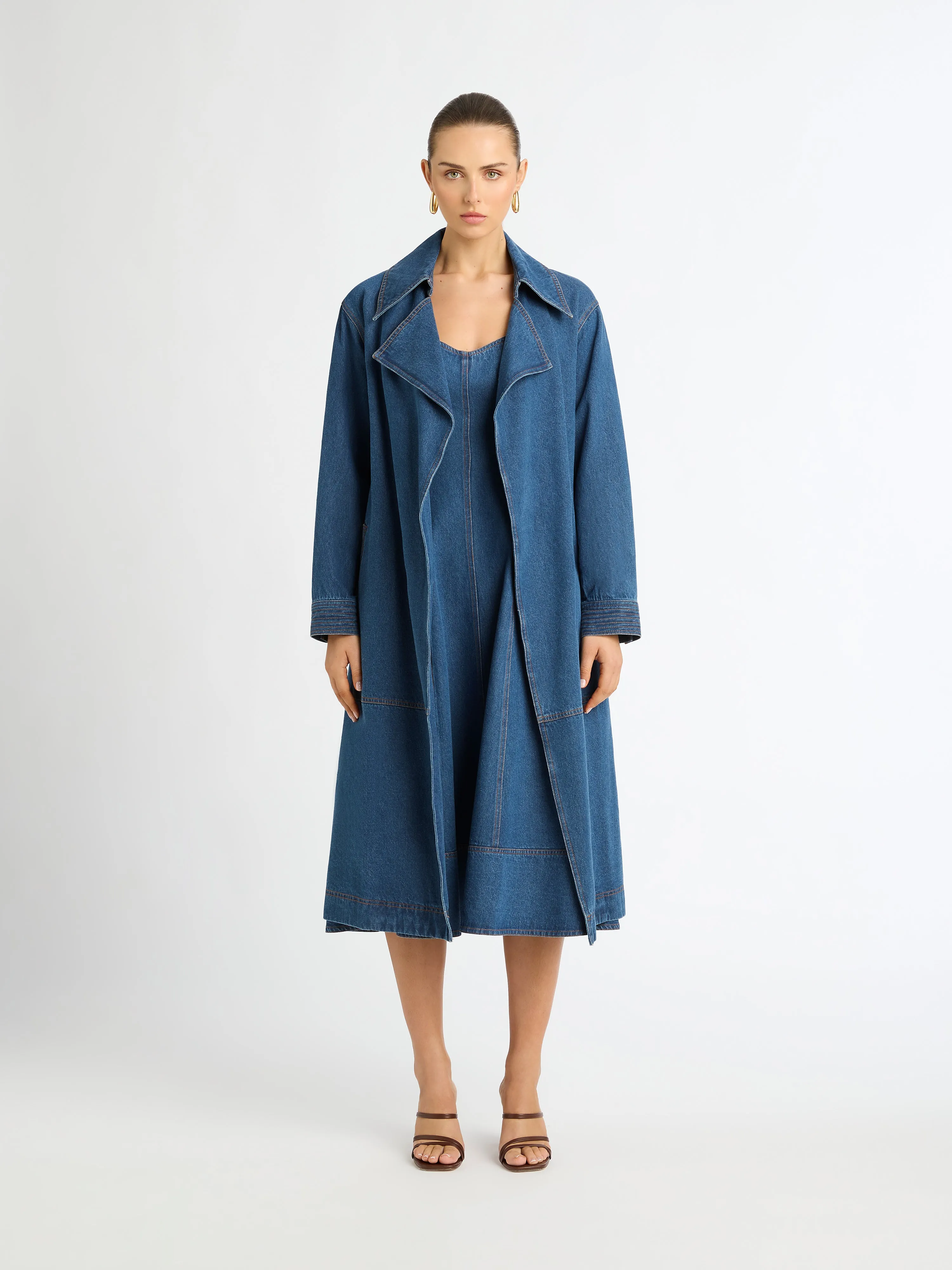 ADINA DENIM TRENCH sold by Sheike product image thumbnail 3