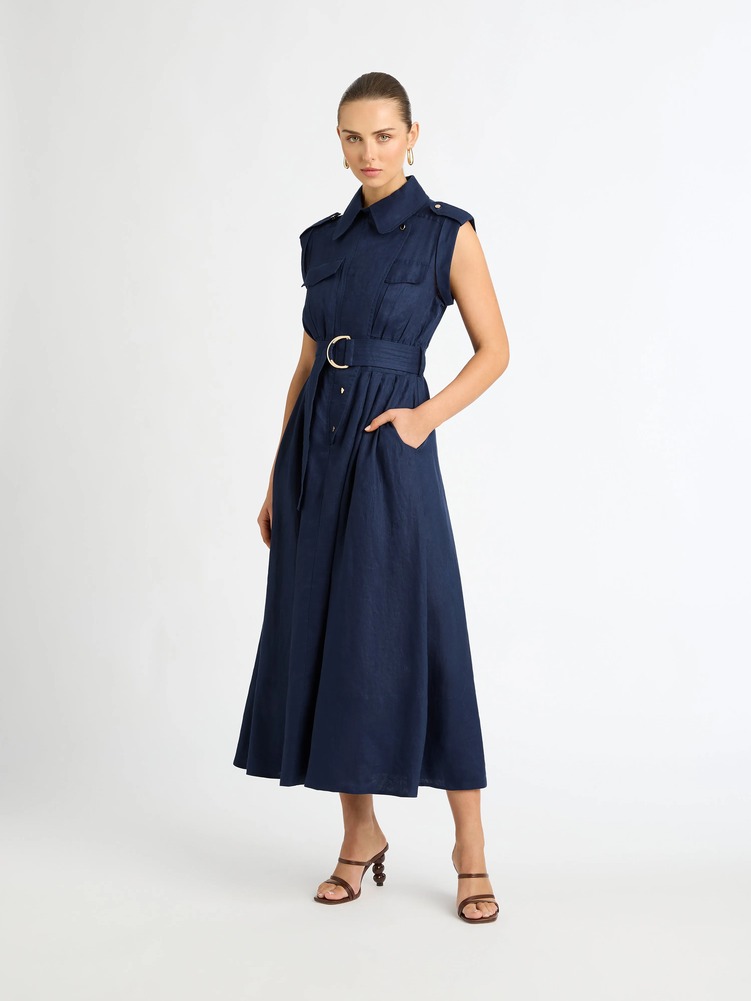 UTILITY LINEN DRESS sold by Sheike product image thumbnail 3