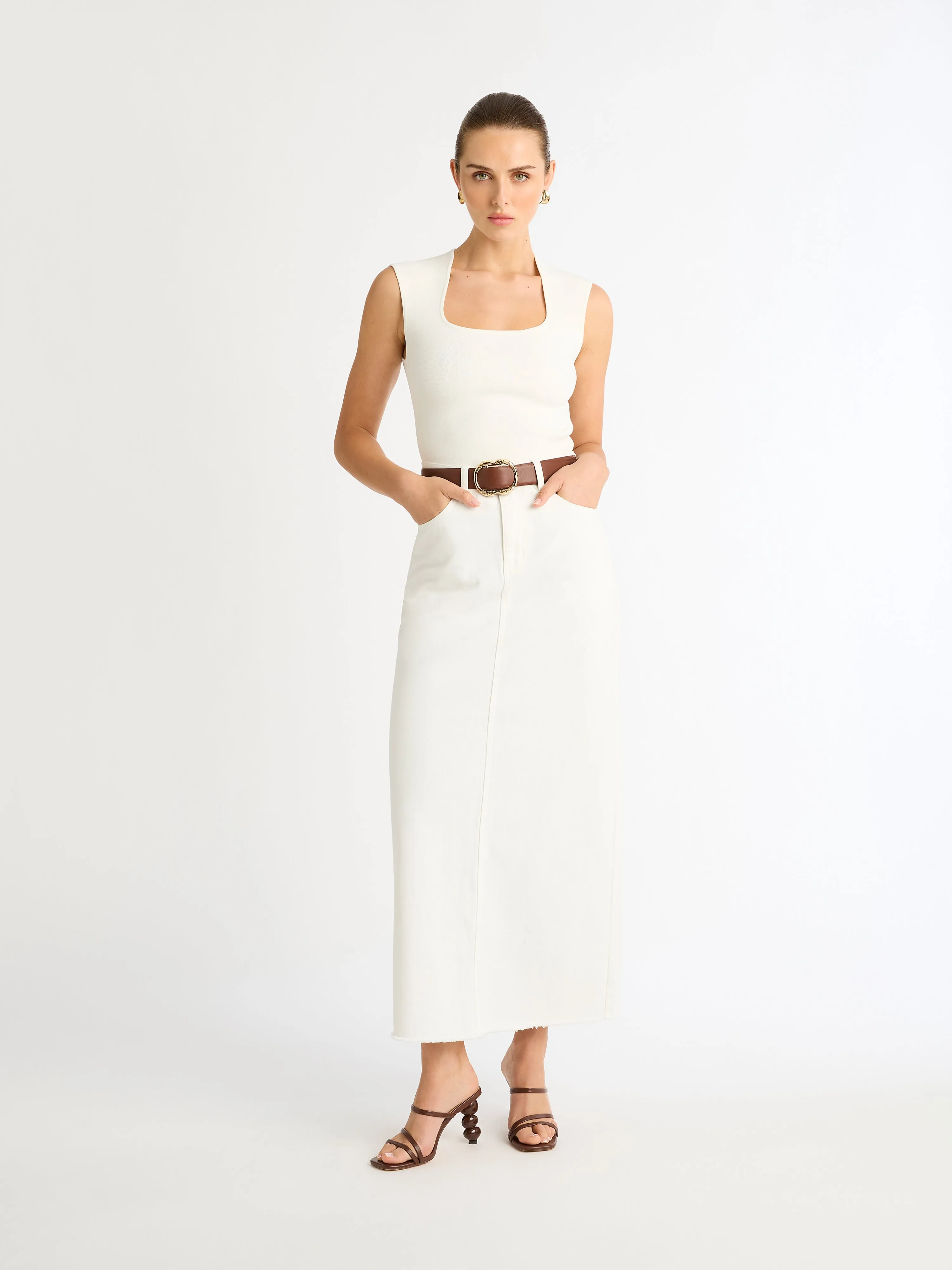 DENIM MAXI SKIRT sold by Sheike product image thumbnail 2