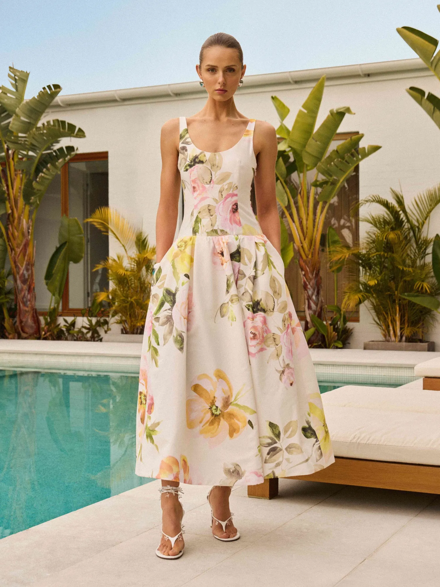 ROSA FLORAL MAXI DRESS sold by Sheike