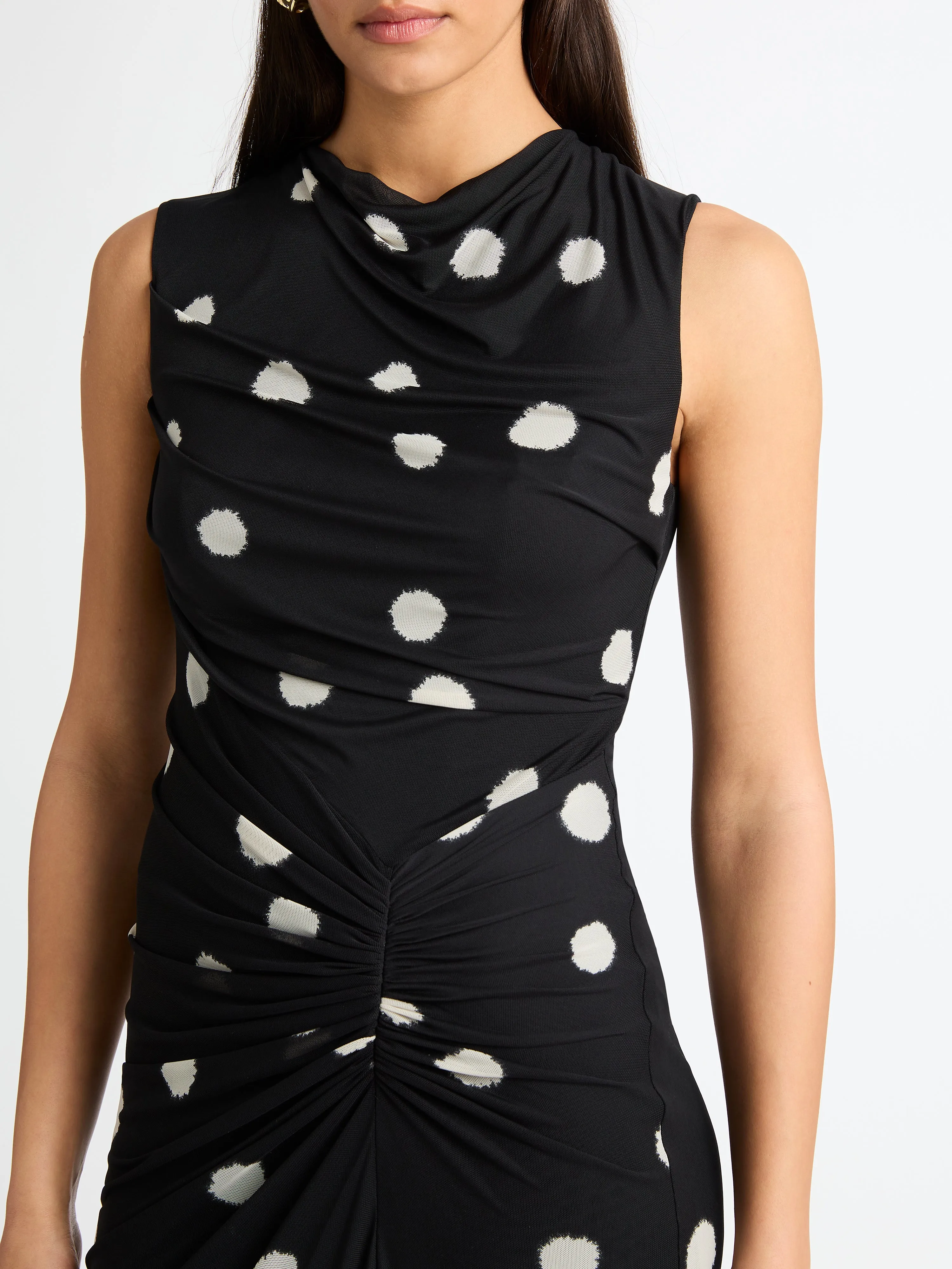 AUDREY SPOT MESH DRESS sold by Sheike product image thumbnail 3