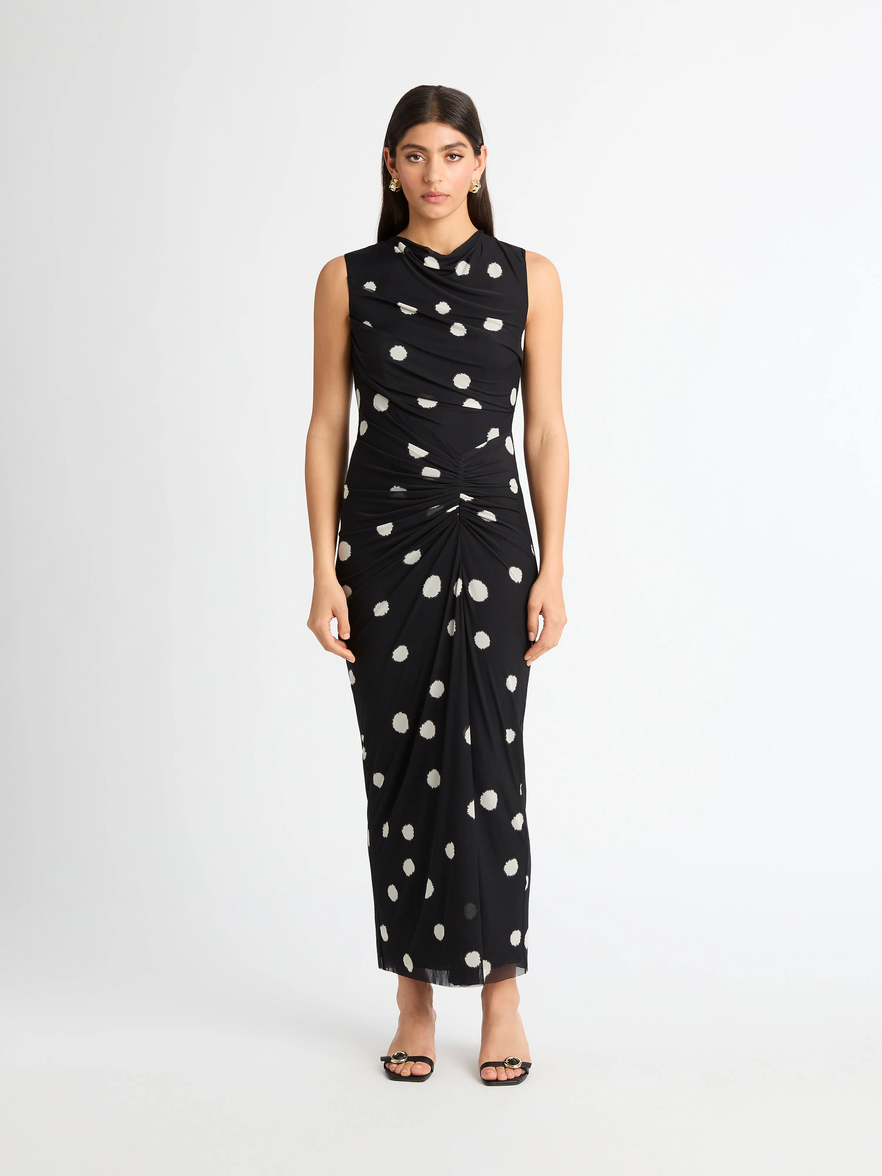 AUDREY SPOT MESH DRESS sold by Sheike product image thumbnail 2