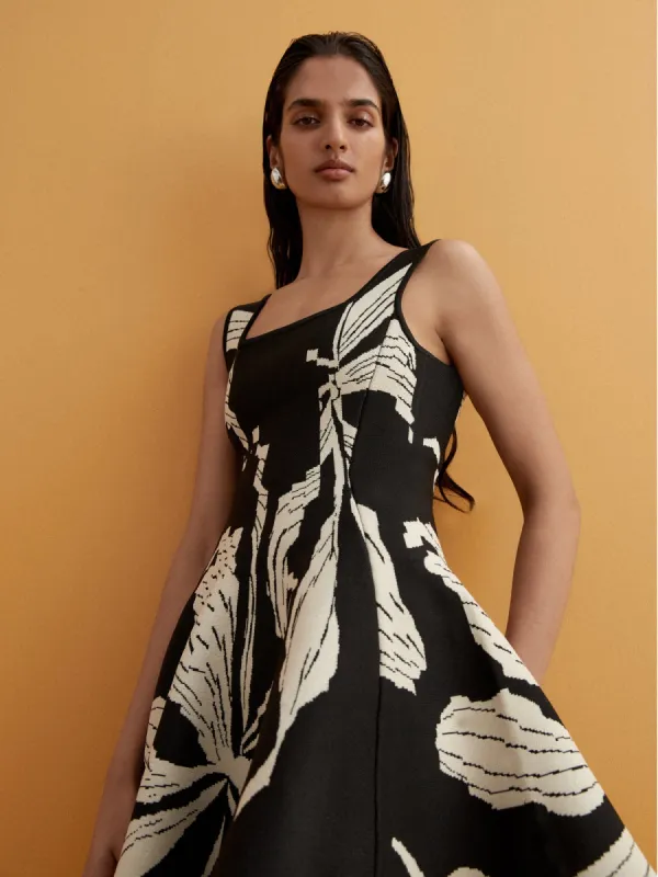 LOTUS FLOWER KNIT DRESS sold by Sheike