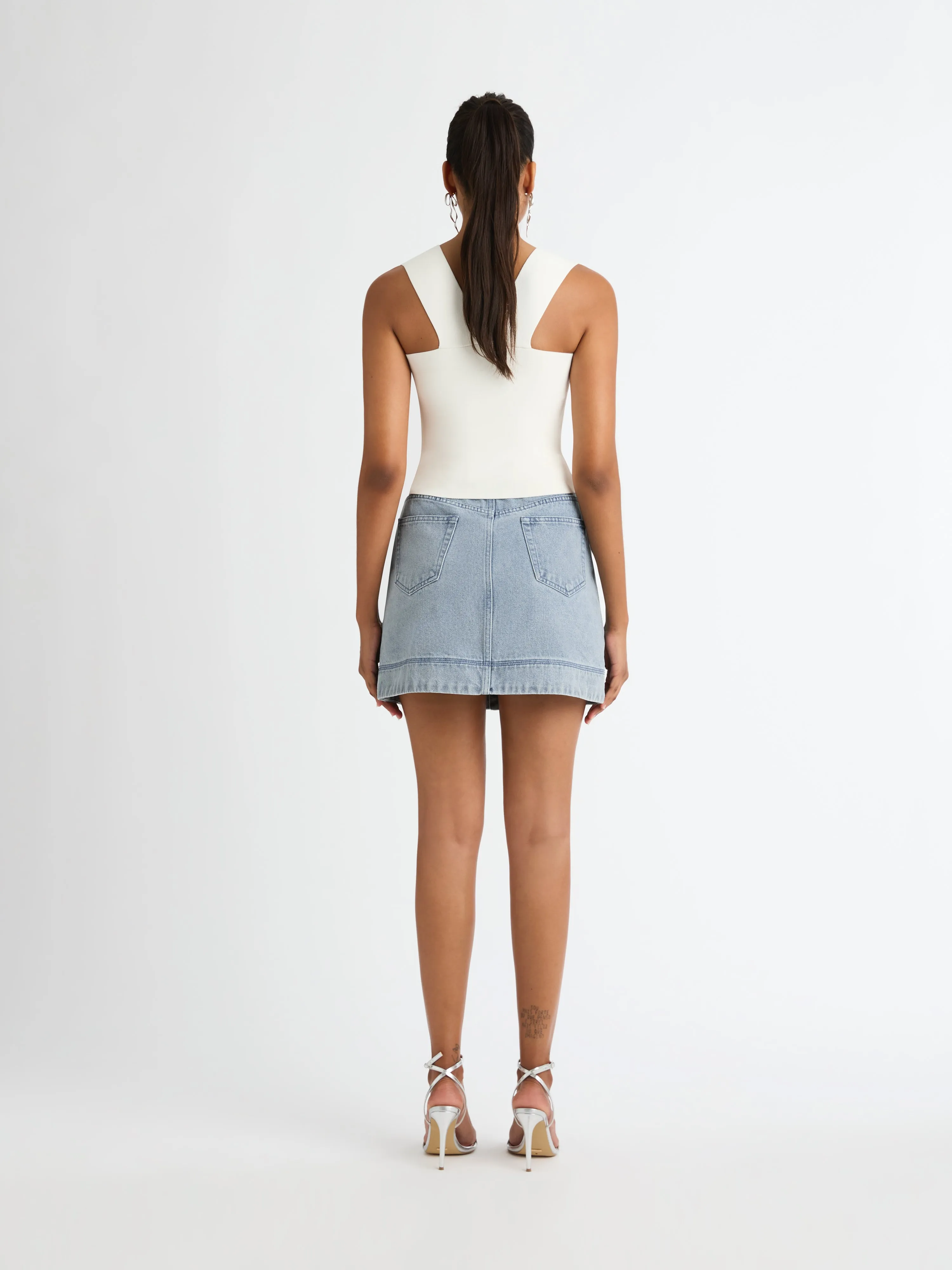 LAINEY DENIM MINI SKIRT sold by Sheike product image thumbnail 5