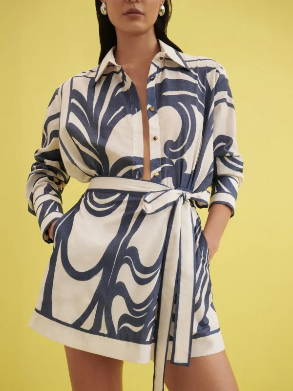 MIRA SWIRL MINI SKORT sold by Sheike