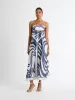 MIRA SWIRL MIDI SKIRT sold by Sheike