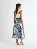 MIRA SWIRL MIDI SKIRT sold by Sheike