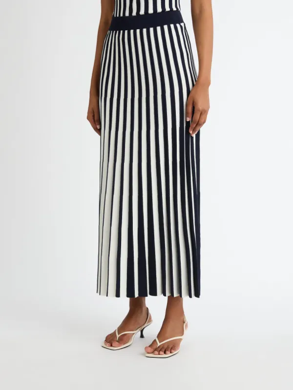 MONICA STRIPE KNIT SKIRT sold by Sheike