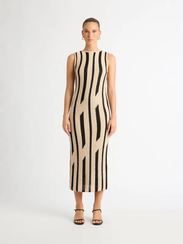 TROPEA CROCHET MIDI DRESS made by Sheike