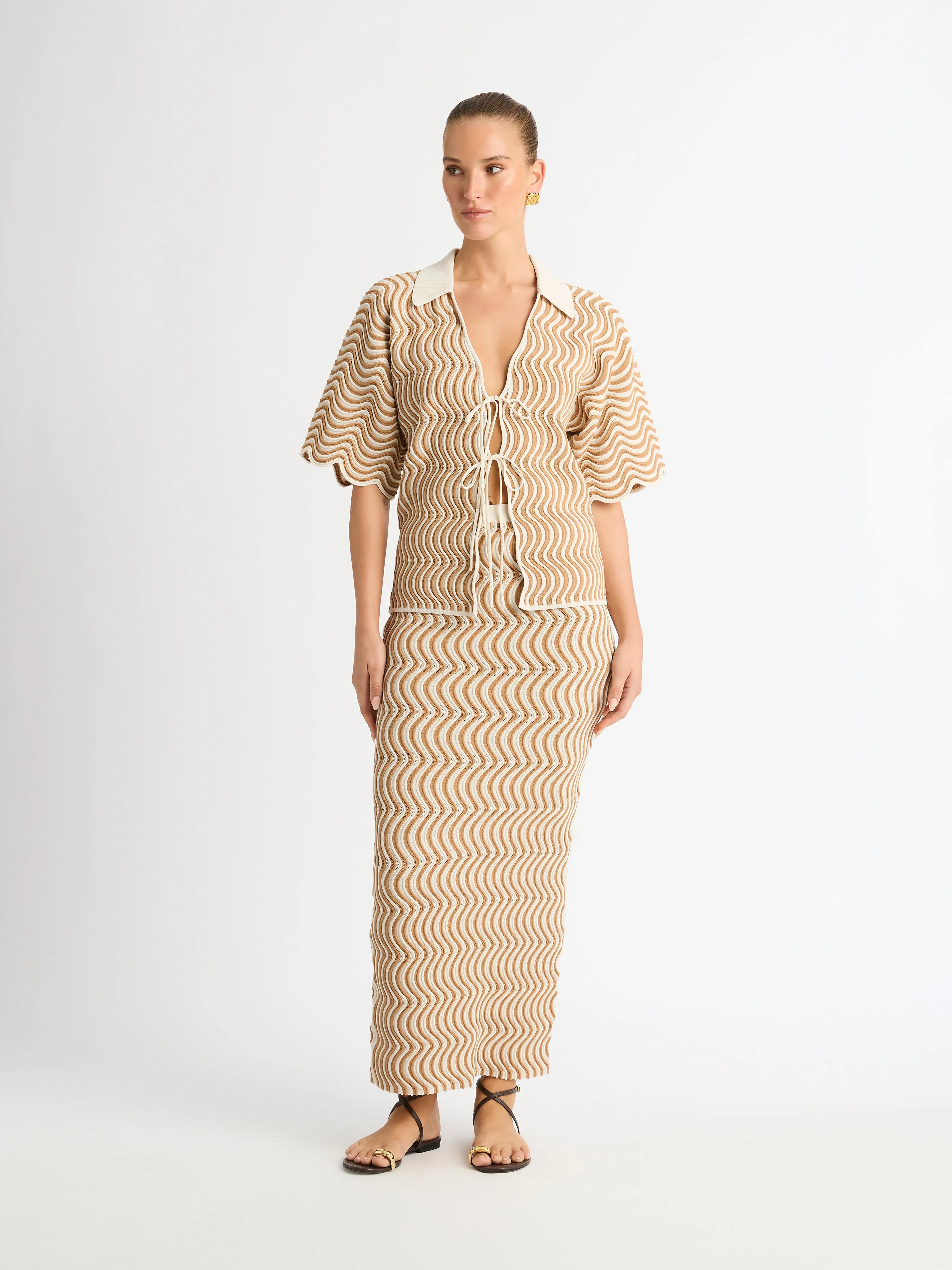 WAVY KNIT SHIRT sold by Sheike product image thumbnail 3