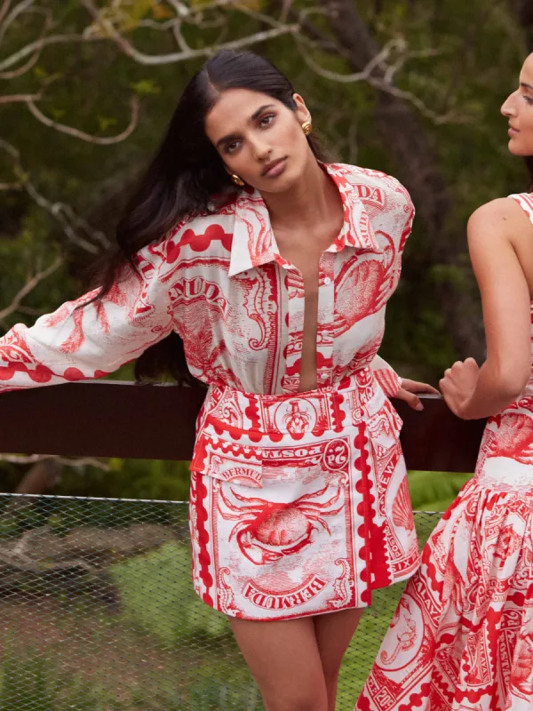 BERMUDA POST MINI SKIRT sold by Sheike