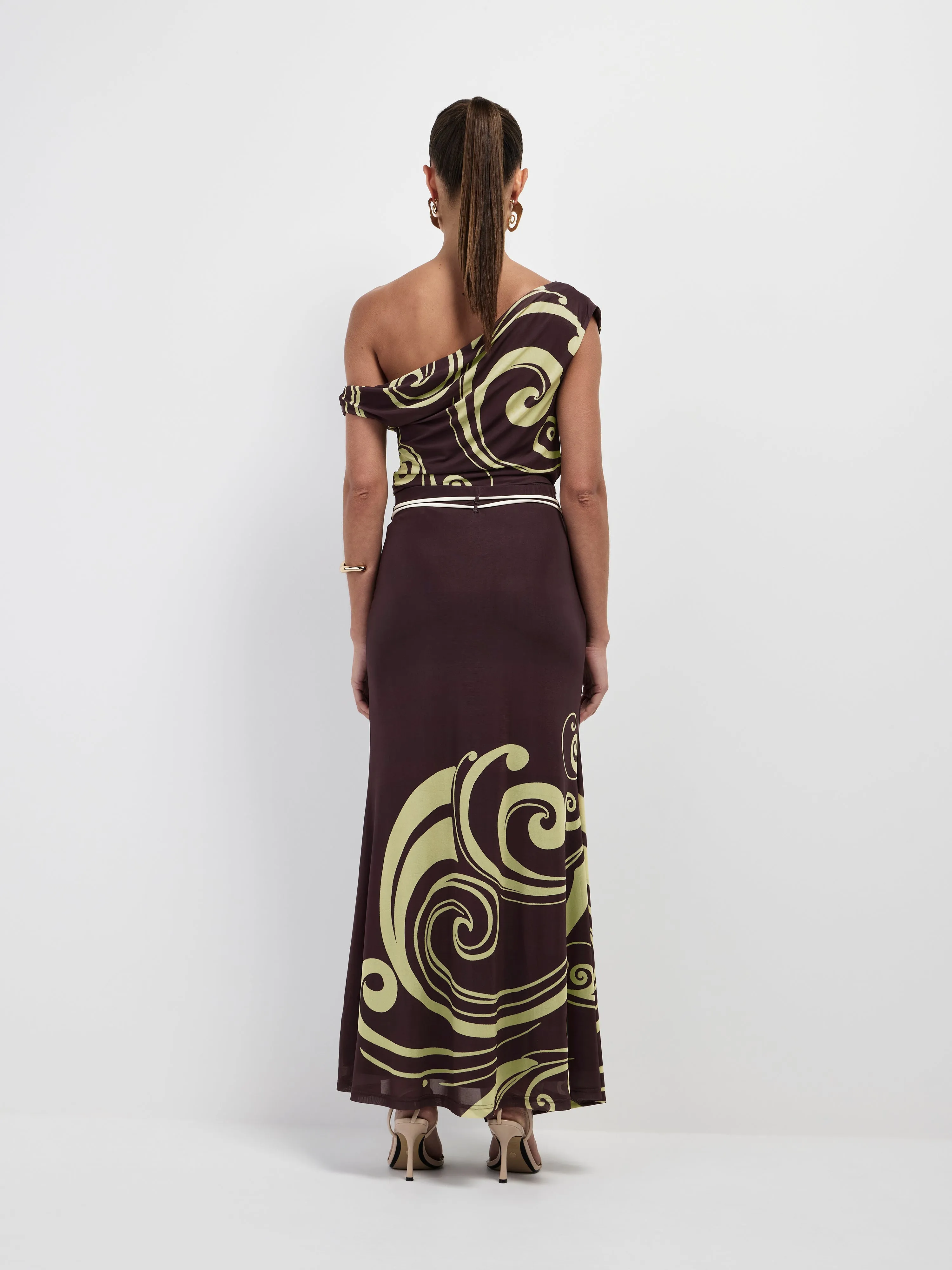 WAVE NOUVEAU MIDI SKIRT sold by Sheike product image thumbnail 4