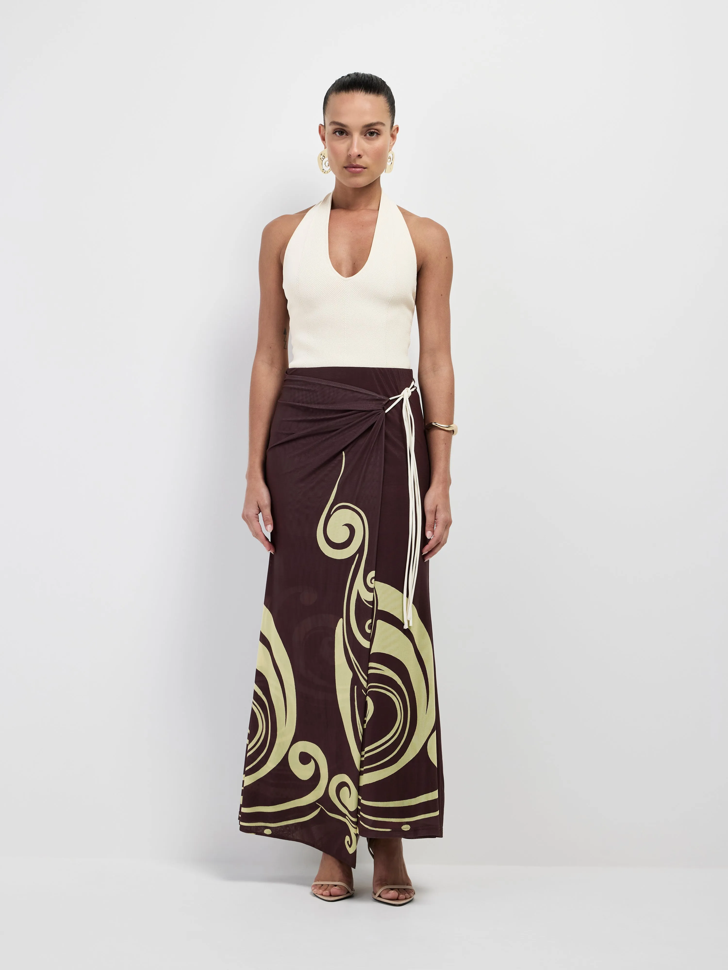 WAVE NOUVEAU MIDI SKIRT sold by Sheike product image thumbnail 3