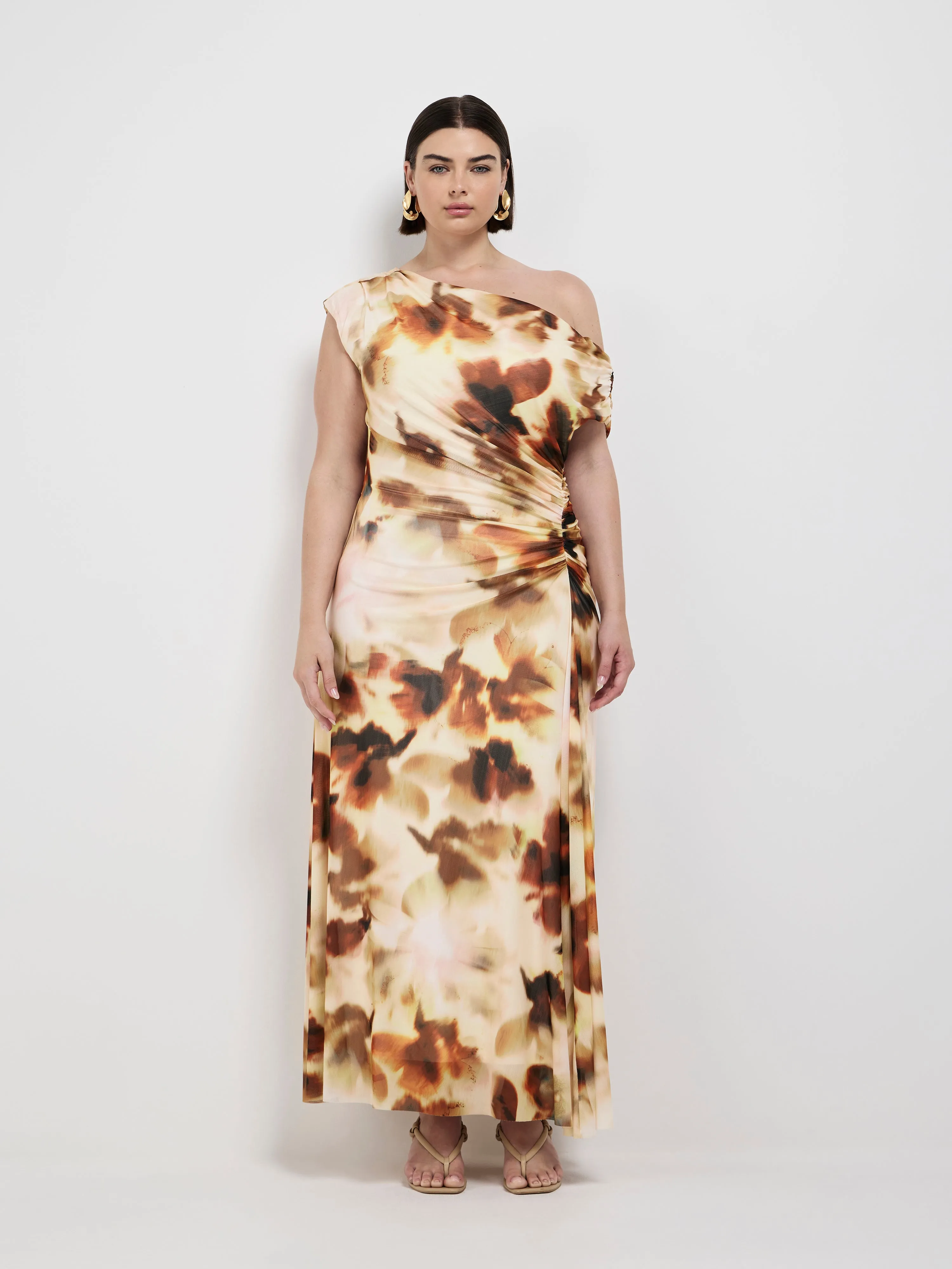 SHADED BLOOM MESH MAXI DRESS sold by Sheike product image thumbnail 4