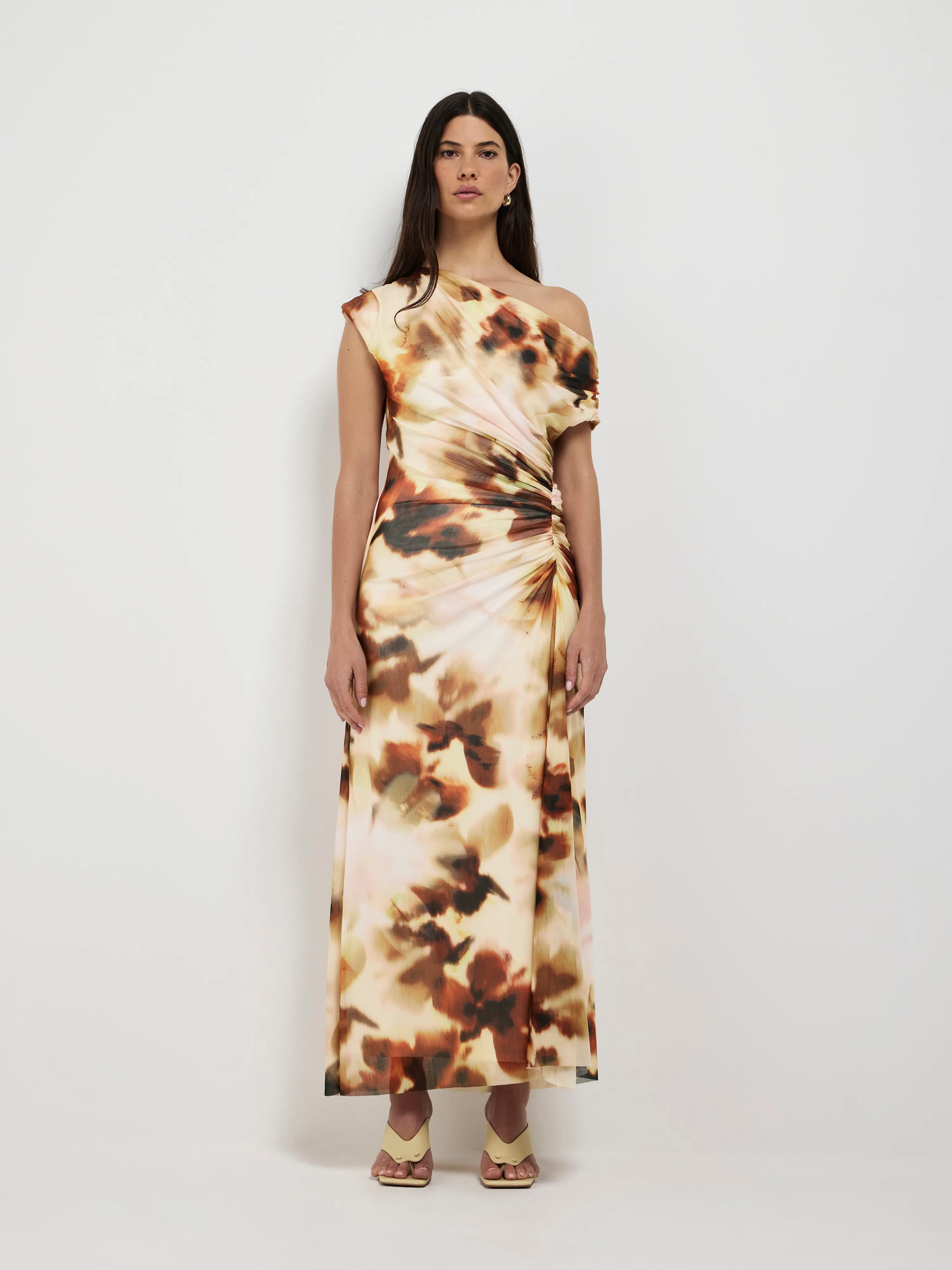 SHADED BLOOM MESH MAXI DRESS sold by Sheike product image thumbnail 2