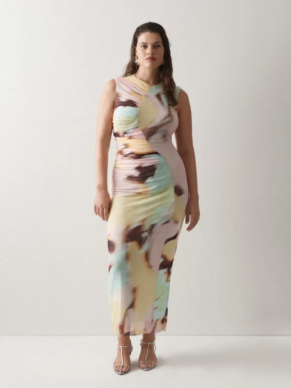 KAIA MESH MIDI DRESS sold by Sheike