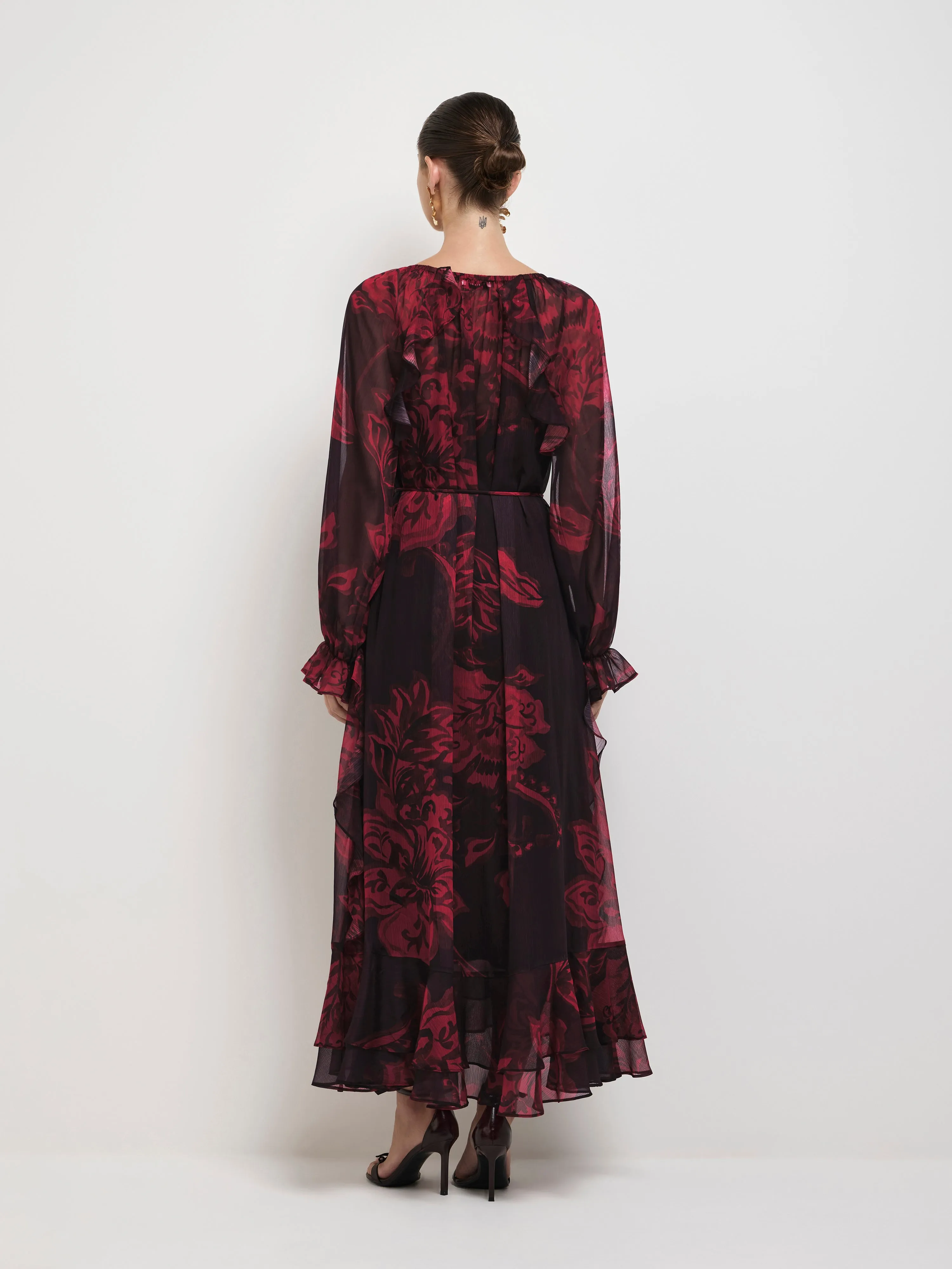 CHINTZ LONG SLEEVE DRESS sold by Sheike product image thumbnail 3