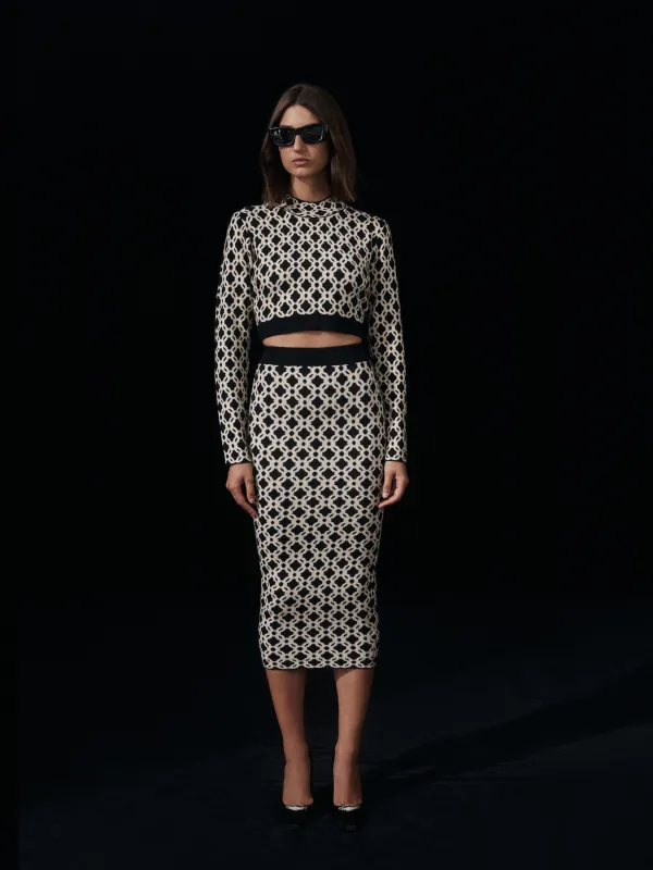 MONACO KNIT SKIRT sold by Sheike