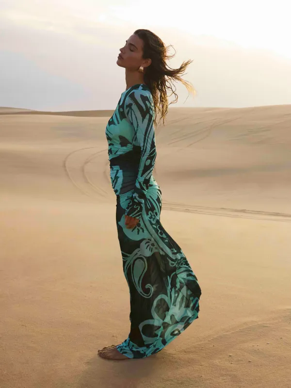 EDEN PAISLEY MAXI DRESS sold by Sheike