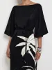 MIDNIGHT PALMS DRESS sold by Sheike
