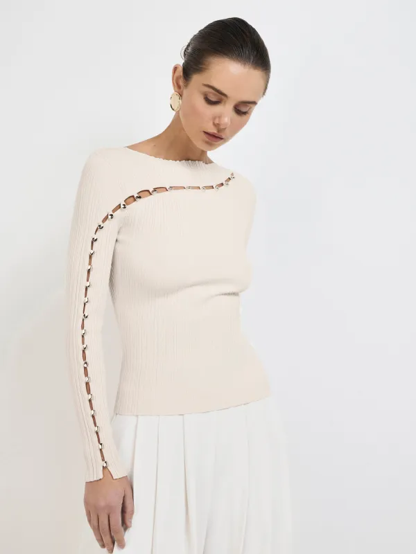 CLAUDETTE KNIT TOP made by Sheike