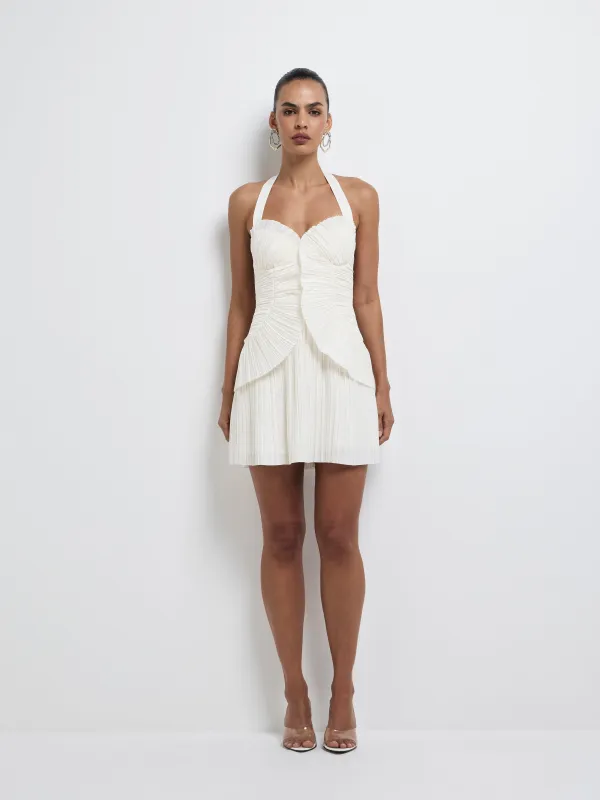 SORAYA PLEATED MINI DRESS sold by Sheike