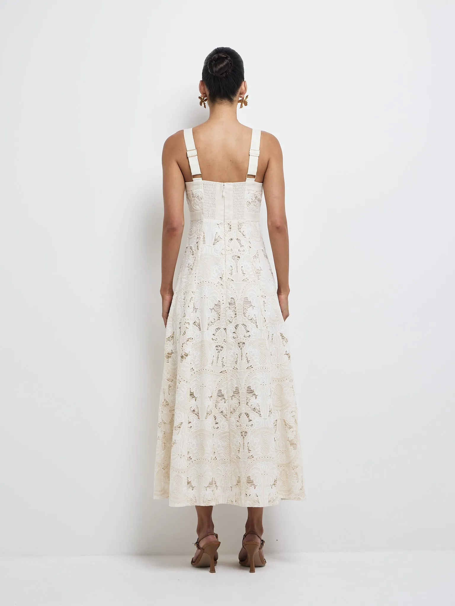 TROPICS EMBROIDERED MIDI DRESS sold by Sheike product image thumbnail 5