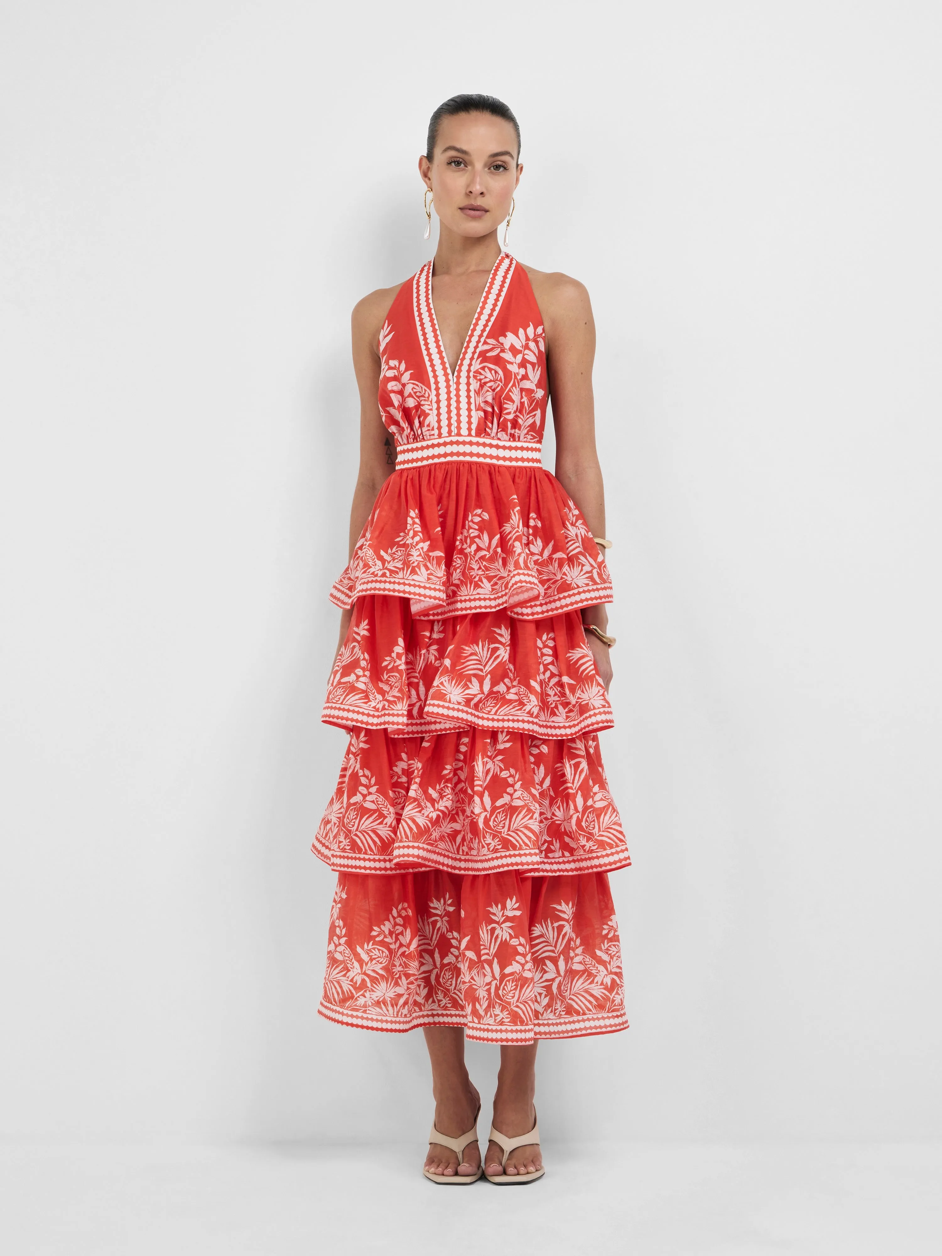 RAVELLO PALM DRESS sold by Sheike