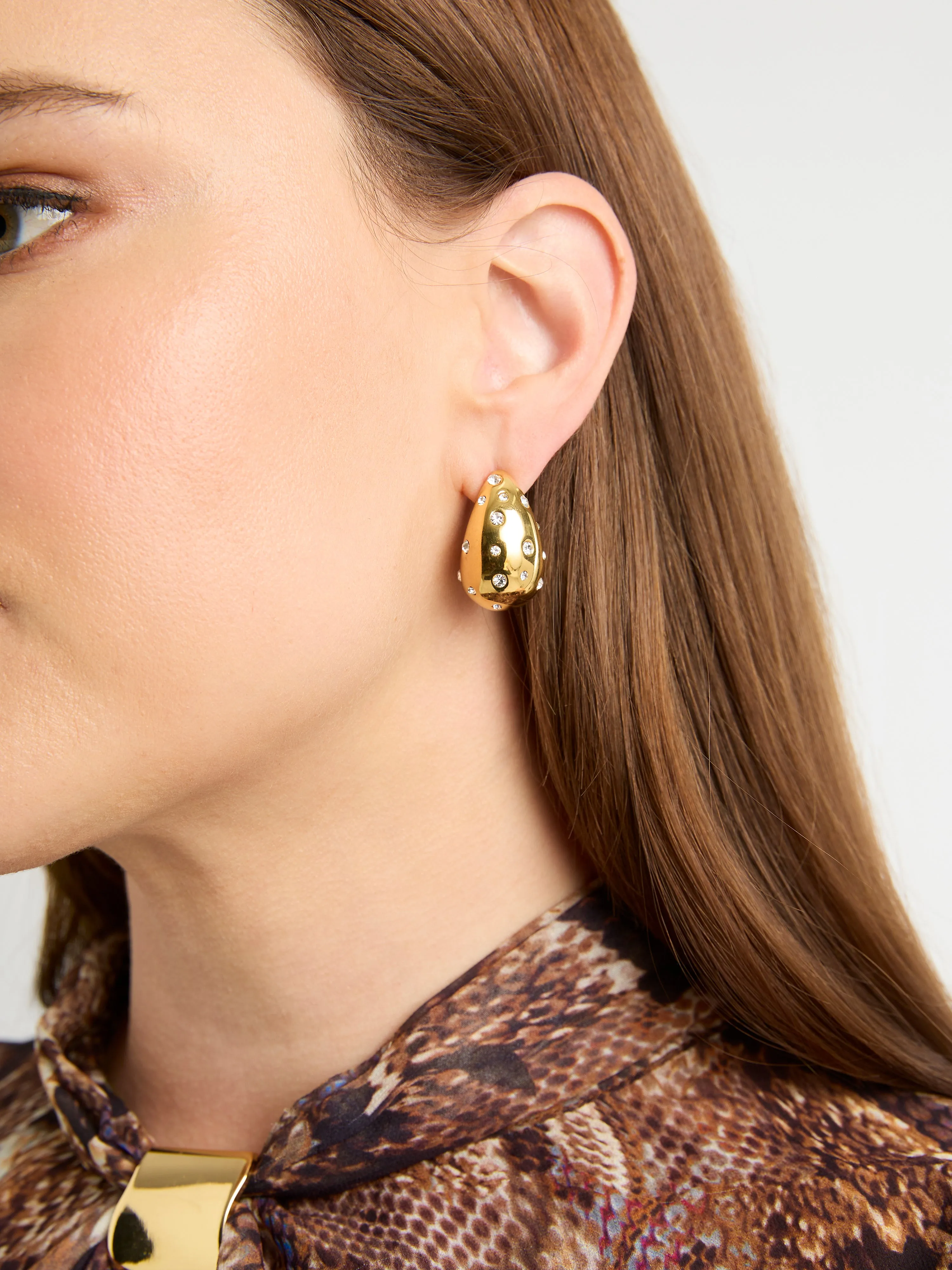 CRYSTAL TEARDROP EARRINGS sold by Sheike