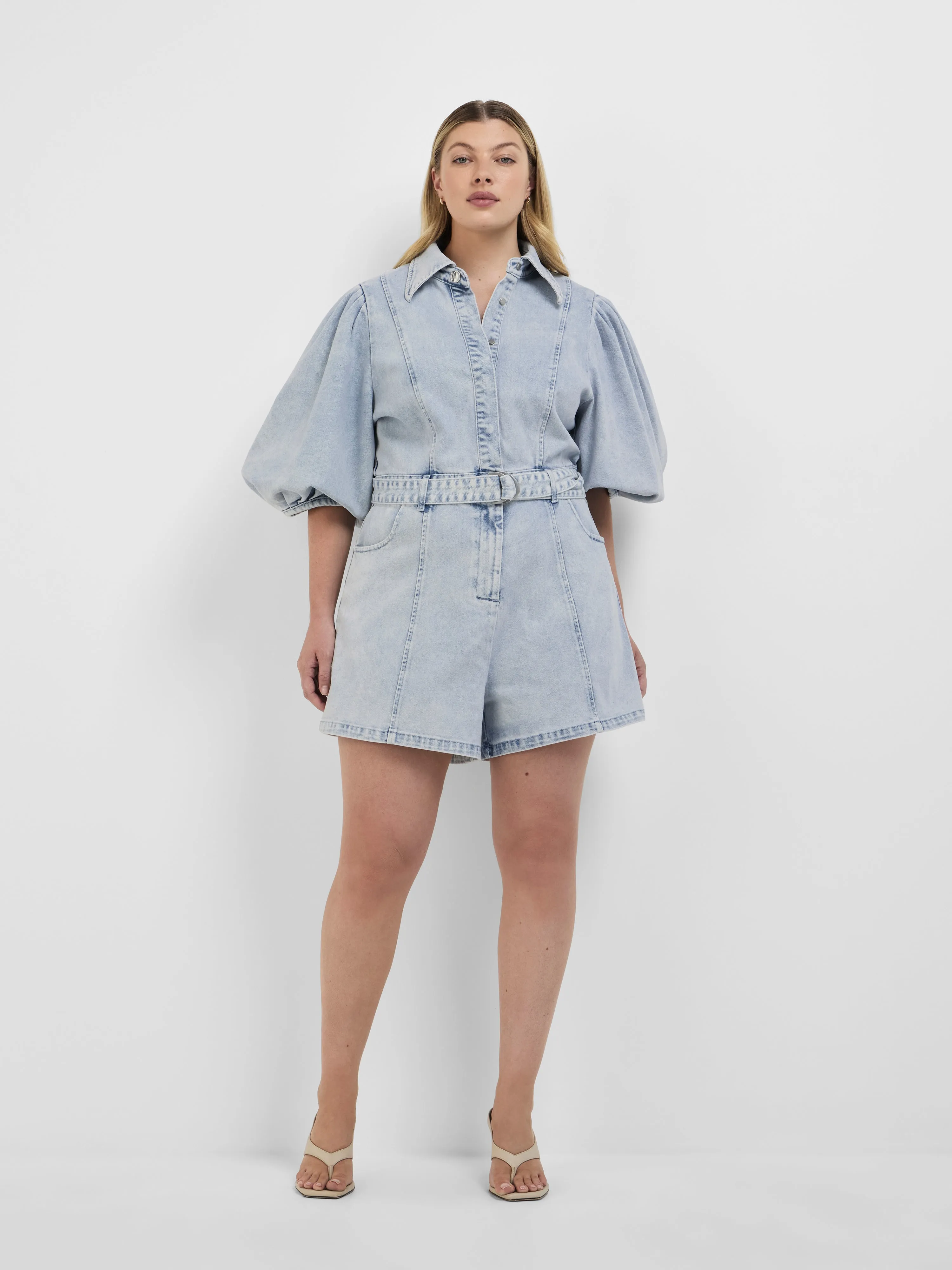 INDIE DENIM PLAYSUIT sold by Sheike product image thumbnail 3