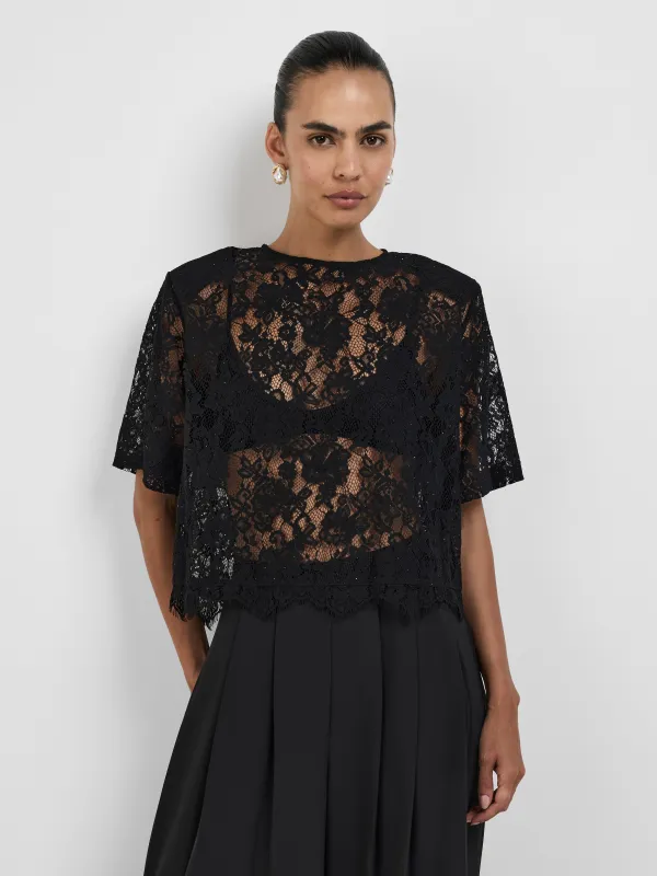 HARLOW LACE T-SHIRT made by Sheike